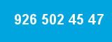 926 502 45 47 926 502 45 47